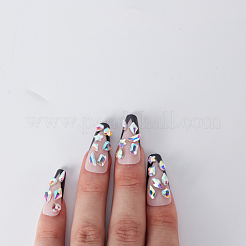 Flat Back Glass Rhinestones Cabochons&nbsp;MRMJ-WH0077-076