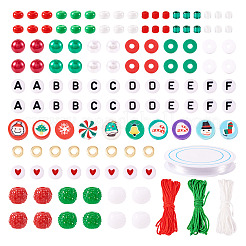 DIY 18 Style Glass & Acrylic & Polymer Clay Beads Jewelry Making Finding Kit&nbsp;DIY-TAC0031-03