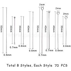 304 Stainless Steel Eye Pins/Head Pins/Ball Head pins&nbsp;STAS-PH0004-13P