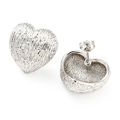 Rack Plating Brass Heart Stud Earrings&nbsp;EJEW-Q779-09P