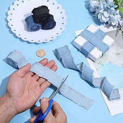 5Pcs 5 Colors Polyester Denim Ribbon&nbsp;OCOR-WR0002-14A