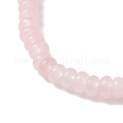 Natural Rose Quartz & Cultured Freshwater Pearl Beads Stretch Bracelets for Women&nbsp;BJEW-JB13473-01