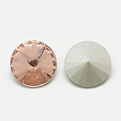Pointed Back Glass Rhinestone Cabochons&nbsp;RGLA-T086-8mm-08