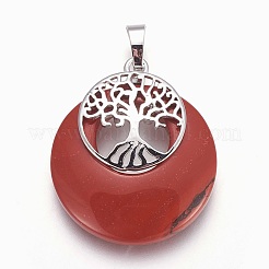 Natural Red Jasper Pendants&nbsp;G-F573-C16