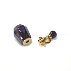 Faceted Natural Amethyst Pendants&nbsp;G-H252-A03