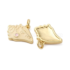 Brass Enamel Charms&nbsp;KK-S525-07G