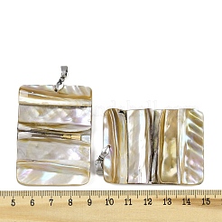 Natural Freshwater Shell Big Pendants&nbsp;SSHEL-B003-05P-02