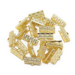 Brass Ribbon Crimp Ends&nbsp;KK-T032-150G