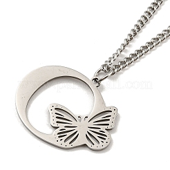 201 Stainless Steel Necklaces&nbsp;NJEW-Q336-01O-P