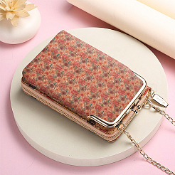 Flower Pattern Cork Wood Craft Fabric&nbsp;DIY-WH0387-03
