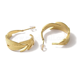PVD Vacuum Plating 201 Stainless Steel Studs Earring&nbsp;EJEW-B059-12G