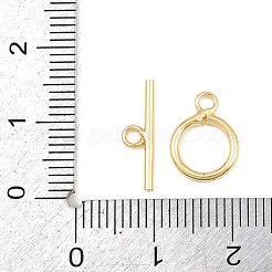 Ring Brass Toggle Clasps&nbsp;KK-G548-38G