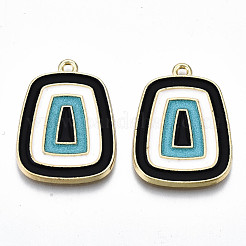 Eco-Friendly Alloy Enamel Pendants&nbsp;ENAM-Q438-009-NR