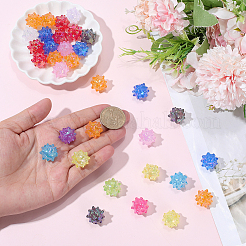 40Pcs AB Plating Opaque Acrylic Beads&nbsp;JACR-SC0001-02