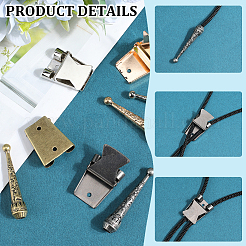 Bolo Tie Clasps Sets&nbsp;FIND-GF0007-27A