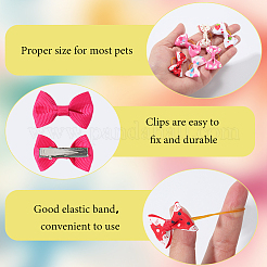 48Pcs Polyester & Iron Alligator Hair Clips&nbsp;AJEW-CN0004-10