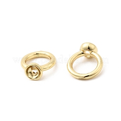 Brass Bead Cap Pendant Bails&nbsp;KK-Z137-02G-02