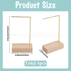 Wood with Iron Earring Displays&nbsp;ODIS-WH20011-002G