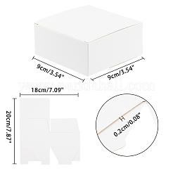 Foldable Cardboard Paper Jewelry Boxes&nbsp;CON-PH0001-78-WH