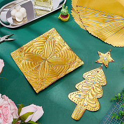 Square Tinfoil Paper Sheets for Craft Engraving&nbsp;DIY-WH0671-302A-02