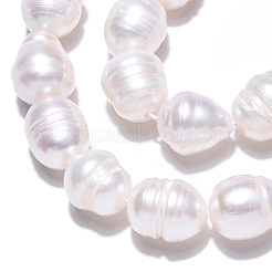 Natural Cultured Freshwater Pearl Beads Strands&nbsp;PEAR-N012-10D
