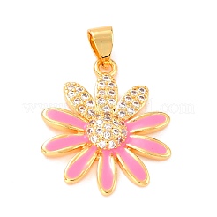 Real 18K Gold Plated Brass Micro Pave Cubic Zirconia Pendants&nbsp;ZIRC-L100-087G-04