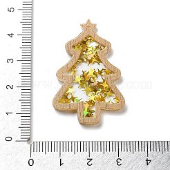 Christmas Theme Opaque Printed Acrylic Pendants&nbsp;SACR-Z005-02B