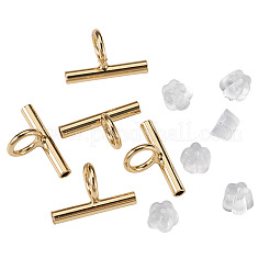 Brass Tube Bails&nbsp;DIY-TA0014-37B-G