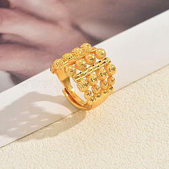 Hollow Geometric Adjustable Brass Finger Rings for Women&nbsp;KQ6993