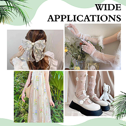 Polyester Organza Flower Fabric&nbsp;DIY-PH0038-38A