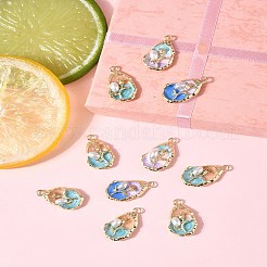 10Pcs Alloy Enamel Pendants&nbsp;ENAM-FS0003-25