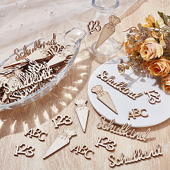 1 Set Unfinished Wood Confetti Table Decoration&nbsp;WOOD-SP0001-99