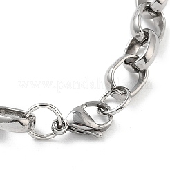 Anti-Tarnish 201 Stainless Steel Column Link Chain Necklace & Bracelets Set&nbsp;SJEW-G083-11P