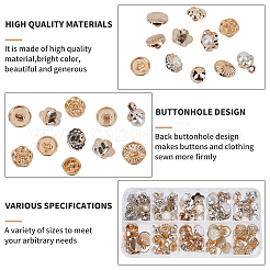 Plastic Shank Buttons&nbsp;WOOD-WH0107-71