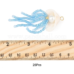 Natural Shell & Glass Pearl Big Pendants&nbsp;PALLOY-FS00032