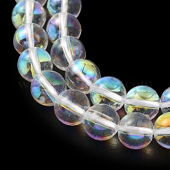 Transparent Electroplate Glass Beads Strands&nbsp;GLAA-T032-T6mm-C18