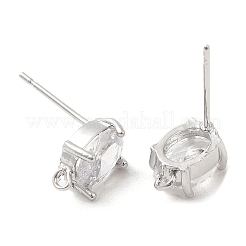 Brass Stud Earring Findings&nbsp;KK-F860-81P