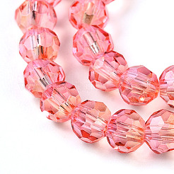 Baking Paint Transparent Glass Beads Strands&nbsp;DGLA-A035-T4mm-A01
