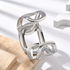 304 Stainless Steel Cuff Bangles for Women&nbsp;BJEW-B108-09P