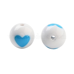 Opaque Printed Acrylic Beads&nbsp;OACR-G038-05B