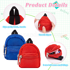 6Pcs 6 Styles Mini Cloth Doll Backpack&nbsp;AJEW-GA0006-55