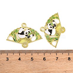Golden Plated Alloy Enamel Connector Charms&nbsp;ENAM-Z017-15G-03