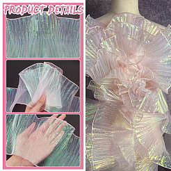 6 Yards Laser Polyester Pleated Lace Trim&nbsp;OCOR-BC0006-11D