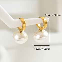 Oval Stainless Steel Hoop Earrings&nbsp;RY5370