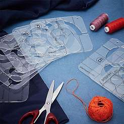 Transparent Acrylic Sewing Template&nbsp;DIY-GF0002-91