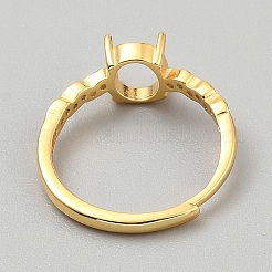 925 Sterling Silver Adjustable Ring Components&nbsp;STER-WH0008-93