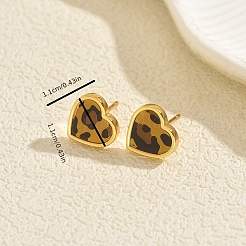 Valentine's Day Brass Stud Earrings&nbsp;MH8880