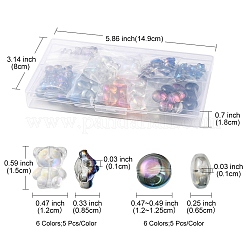 90Pcs 12 Style Electroplate Glass Beads Strands&nbsp;EGLA-YW0001-54