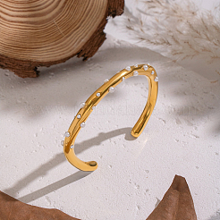 304 Stainless Steel Cuff Bangles for Women&nbsp;CB8538