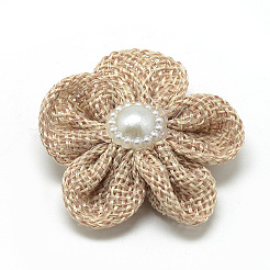 Handmade Imitation Hemp Costume Accessories with Imitation Pearl&nbsp;LS-FIND-R071-37A